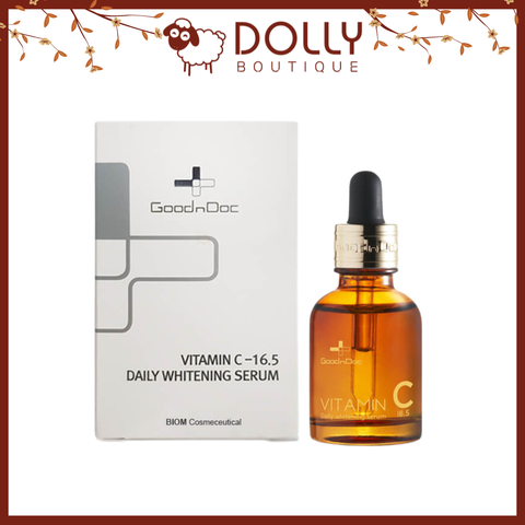 Tinh Chất Dưỡng Trắng Da Mờ Thâm Nám GOODNDOC Vitamin C-16.5 Daily Whitening Serum - 30ml