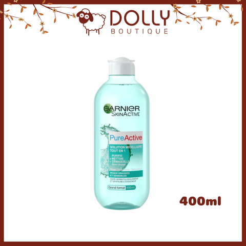 Nước Tẩy Trang Dành Cho Da Siêu Dầu Garnier Skinactive Micellar Cleansing Water Pure Active - 400ml