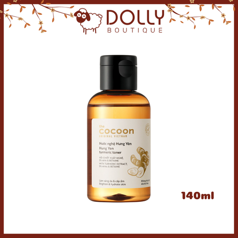 Nước Hoa Hồng Làm Sáng Da Từ Nước Nghệ Hưng Yên Cocoon Turmeric Toner 140ml