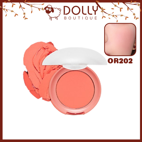 Phấn Má Hồng Etude House Lovely Cookie Blusher #OR202 Sweet Coral Candy - 4.5g