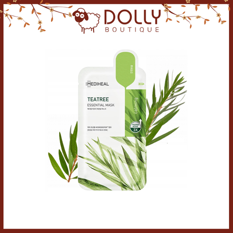 Mặt Nạ Giấy Tinh Chất Trà Xanh Làm Dịu Da Giảm Mụn Mediheal Teatree Essential Mask - 25ml