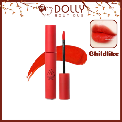 Son Kem Lì 3CE Velvet Lip Tint Childlike Màu Đỏ Cam 4g-0626