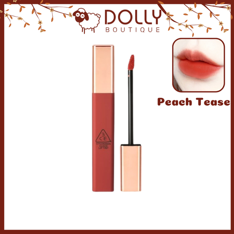 Son Kem Lì 3CE Cloud Lip Tint #Peach Tease ( Màu Cam San Hô ) - 4g 0326