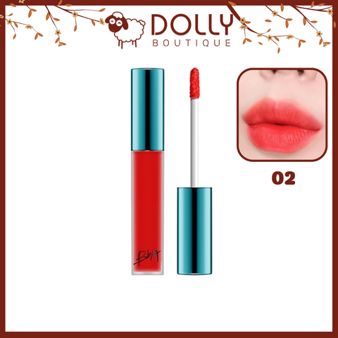 Son Kem Lì Bbia Last Velvet Lip Tint 02 Extra Bounce Đỏ Cam