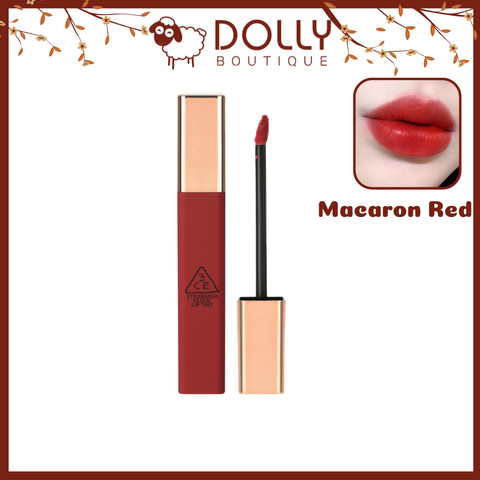 Son Kem Lì 3CE Cloud Lip Tint #Macaron Red ( Màu Đỏ Tươi ) - 4g