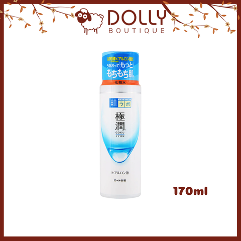 Nước Hoa Hồng Dưỡng Ẩm HadaLabo Gokujyun Hyaluronic Hydrating Lotion 170ml (Sọc Đỏ)