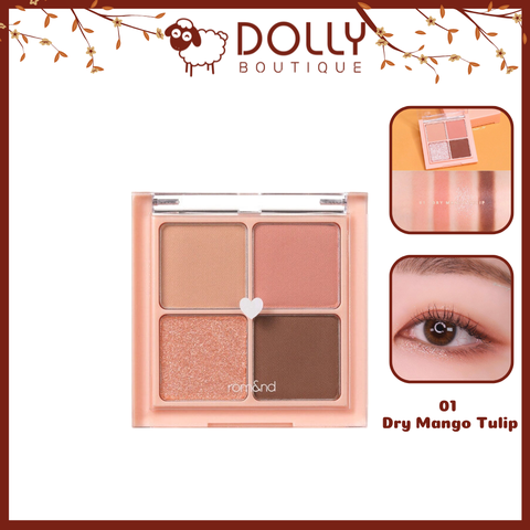 Bảng Phấn Mắt 4 ô Romand Better Than Eyes #01 Dry Mango Tulip 6,5g