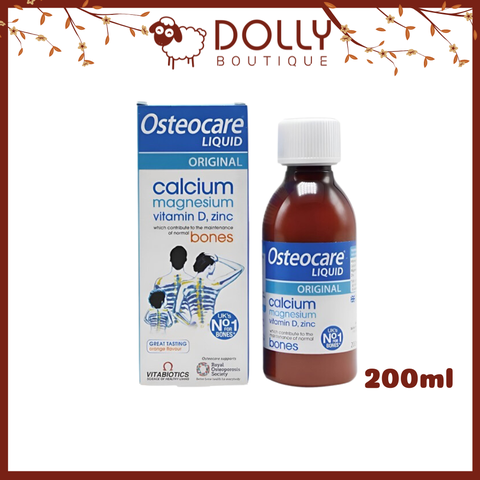 Osteocare Liquid C/200ml VITABIOTICS Siro Canxi Dành Cho Trẻ Em, Người Lớn