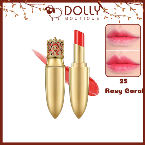 Son Thỏi Có Độ Ẩm Whoo Gongjinhyang Mi Luxury Lip Rouge #25 Rosy Coral (Màu Hồng Cam) - 6g