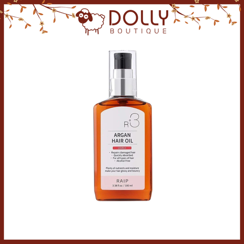 Dầu Dưỡng Tóc Giúp Hồi Phục Tóc Hư Tổn Raip R3 Argan Hair Oil  #Lovely ( Hồng ) - 100ml
