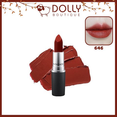 Son Thỏi MAC Matte Lipstick 646 Marrakesh - Đỏ Nâu Trầm -  3g