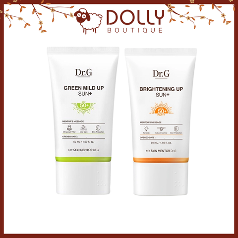 Kem Chống Nắng Dr.G Brightening Up Sun & Green Mild Up Sun+ SPF50+ 50ml