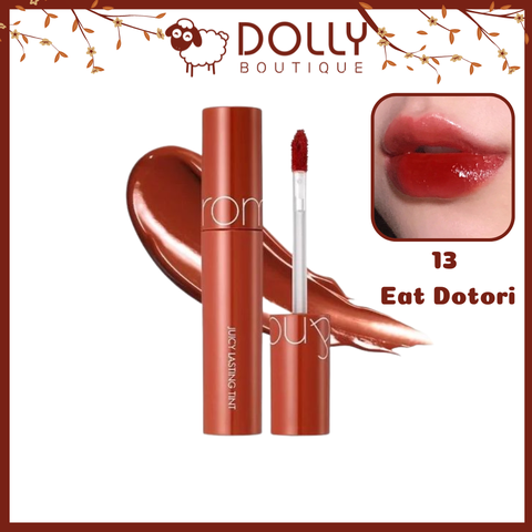 Son Tint Romand Juicy Lasting Tint #13 Eat Dotori (Màu Đỏ Cam Đất)