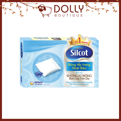 Bông Tẩy Trang Silcot Hộp 82 Miếng Mềm Mịn Cho Da Nhạy Cảm