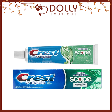 Kem Đánh Răng Crest Complete Whitening + Scope Toothpaste 7.3 oz