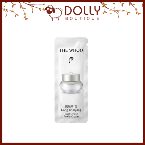Kem Dưỡng The Whoo Gong Jin Hyang Brightening Power Cream 1ml ( Gói)