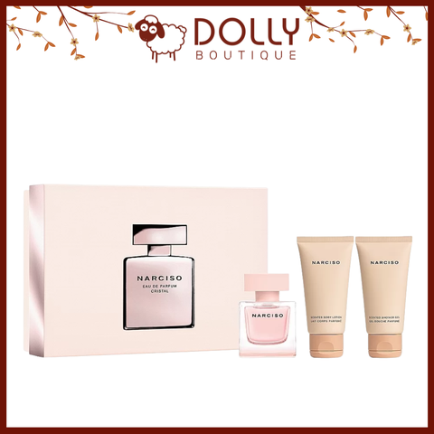 Set Narciso Rodriguez Cristal EDP 50ml + Body Lotion 50ml + Shower Gel 50ml