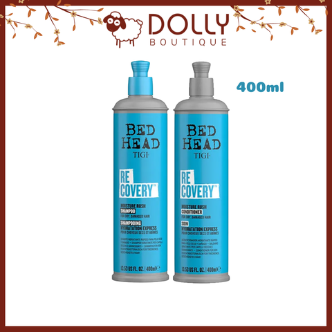 Bộ Gội Xả TIGI Bed Head Recovery Moisture Rush Shampoo + Conditioner Duo - 400ml*2