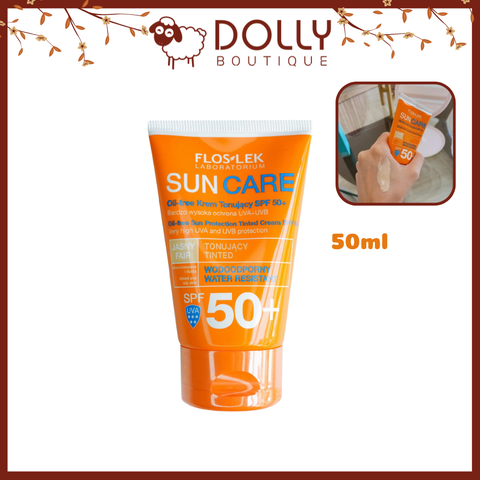 Kem Chống Nắng Bảo Vệ Da Floslek Oil Free Sun Protection Tinted Cream SPF50+ 50ml