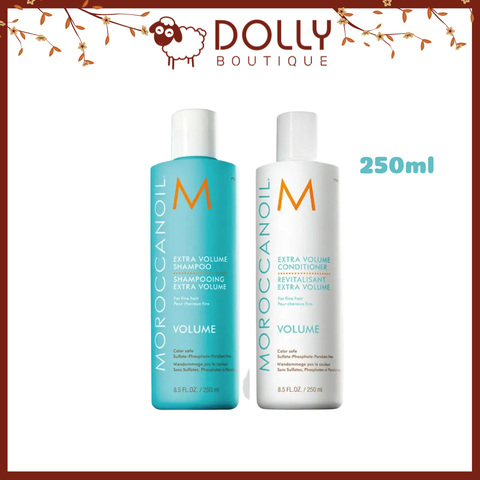 Bộ Gội Xả Phục Hồi Moroccanoil Extra Volume Shampoo & Shampoo - 250ml * 2