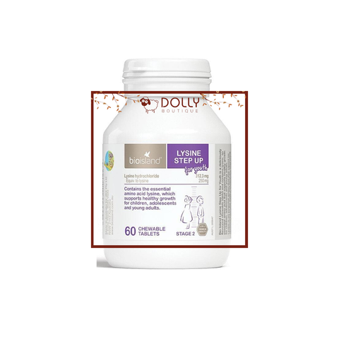 Tăng Chiều Cao Trẻ Em BIOISLAND Lysine Step Up For Youth L/60V