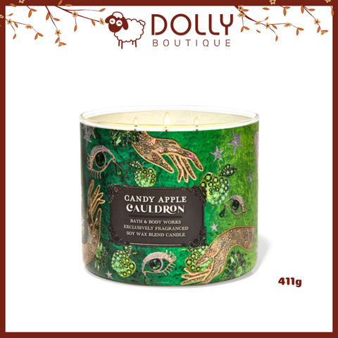 Nến Thơm 3 Bấc Bath And Body Works Candy Apple Cauldron 3-Wick Candle 411g