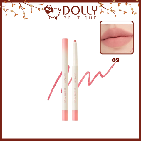 Chì Kẻ Viền Môi Romand Lip Matte #02 Dovey Pink - 0.5g