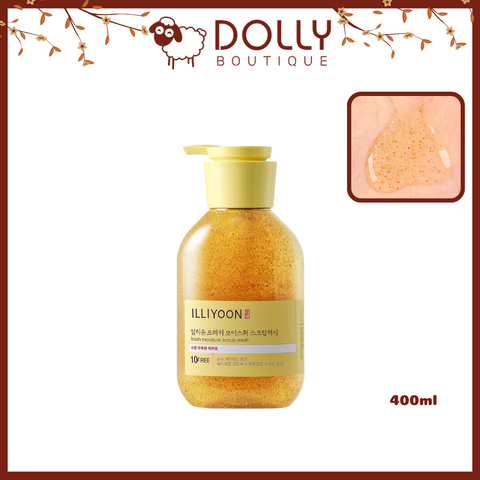 Sữa Tắm Tẩy Tế Bào Chết Toàn Thân Illiyoon Fresh Moisture Scrub Wash 400ml (Mẫu mới)