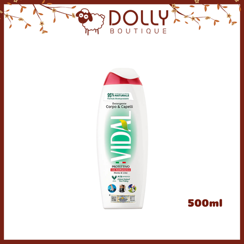 Dầu Tắm Gội 2in1 Vidal Menta & Lime Body And Hair Detergent ( Sạch Sâu Kháng Khuẩn ) - 500ml