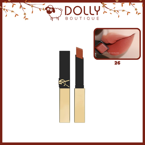 Son Thỏi YSL The Slim Couture Matte Lipstick 26 Orange Feathers 2.2g