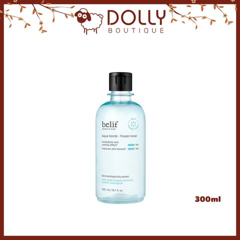 Nước Cân Bằng Làm Dịu, Săn Mịn Lỗ Chân Lông Belif Aqua Bomb Frozen Toner 300ml