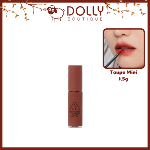 Son Kem Lì 3CE Velvet Lip Tint Taupe Màu Đỏ Đất 1.5g