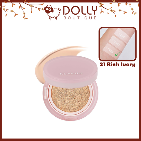 Phấn Nước Klavuu Actress Backstage Boosting Cushion Glow 23 Rich Ivory