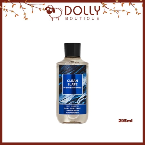 Sữa Tắm Gội Nam Bath & Body Works Clean Slate 3in1 295ml