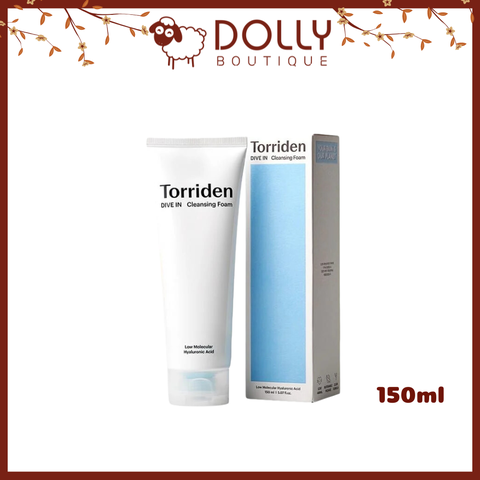 Sữa Rửa Mặt Torriden Dive In Low Molecular Hyaluronic Acid Cleansing Foam - 150ml