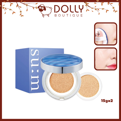 Phấn Nước Su:m 37 Water-Full CC Cushion Perfect Finish SPF50+ PA+++ 01 Light Beige 15gx2  [ 2902 ]