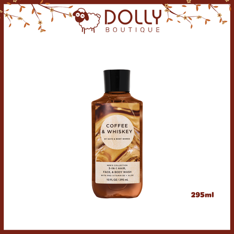 Sữa Tắm Gội Nam Bath & Body Works Coffee & Whiskey 3 In 1 Hair, Face & Body Wash 295ml