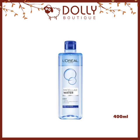 Nước tẩy trang làm sạch sâu LOreal 3in1 Micellar Water Deep Cleansing