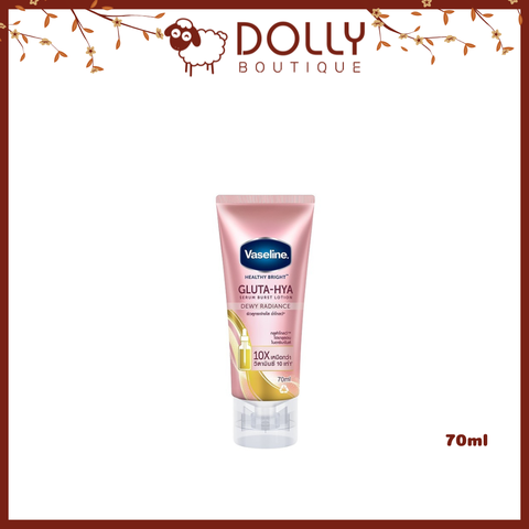 Sữa Dưỡng Thể Vaseline Gluta-Hya Serum Burst UV Lotion Dewy Radiance 70ml