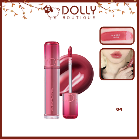 (NEW) Son Tint Bóng Romand Juicy Lasting Tint 04 Fig Fig ( Hồng Đất) 3.5g