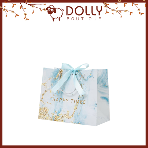Túi Giấy Happy Times Xanh Biển Đựng Quà Sang Trọng