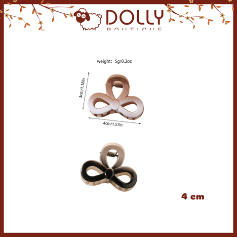 Kẹp Tóc Đỉnh Nơ 4cm
