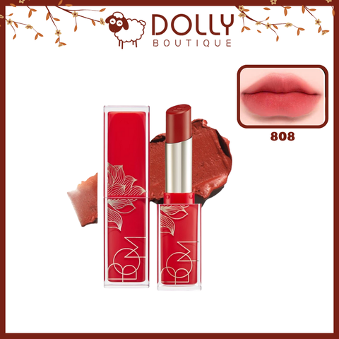 Son Lì B.O.M My Lipstick My Warm Red Đỏ Đất