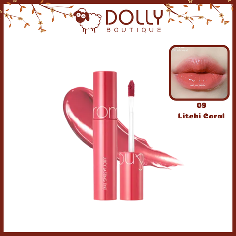 Son Tint Bóng Romand The Juicy Lasting Tint 09 Litchi Coral