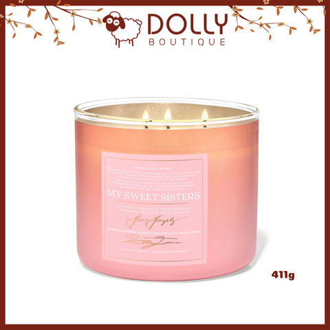 Nến Thơm 3 Bấc Bath & Body Works My Sweet Sisters 3-Wick Candle 411g
