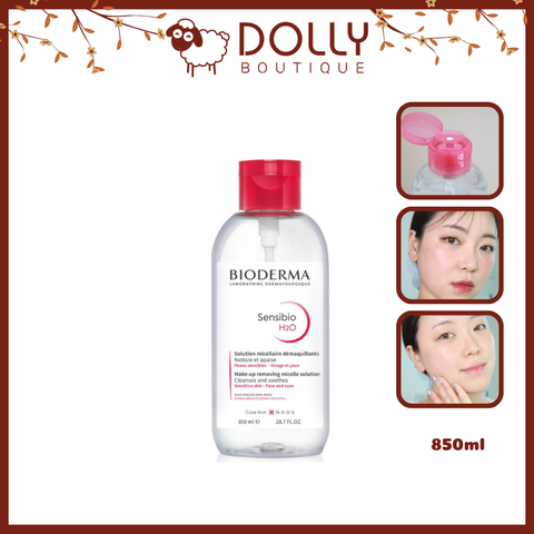 Nước Tẩy Trang Dành Cho Da Nhạy Cảm Bioderma Sensibio H2O Pump 850ml