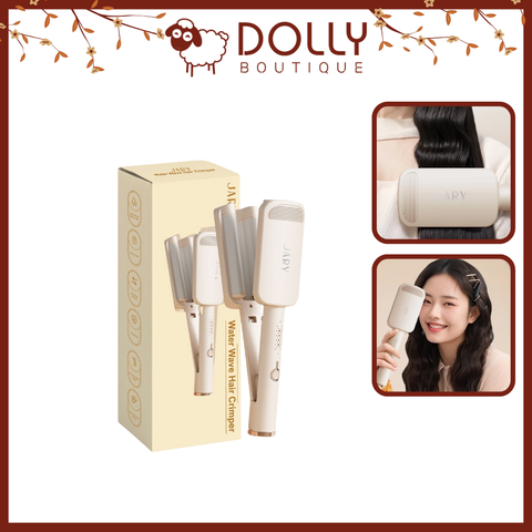 Máy Bấm Sóng Nước Jary Water Wave Hair Crimper Cao Cấp Màu Be