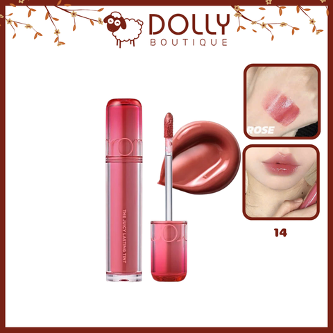 (NEW) Son Tint Bóng Romand Juicy Lasting Tint #14 Almond Rose ( Hoa Hồng Khô Lạnh) 3.5g