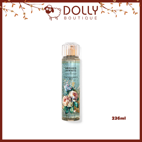 Xịt Thơm Nữ Bath & Body Works Dress In White Fine Fragrance Mist 236ml NĐ