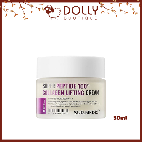 Kem Dưỡng Sur.Medic+ Trẻ Hoá Tái Tạo Da Hư Tổn Super Peptide 100TM Collagen Lifting Cream 50ml